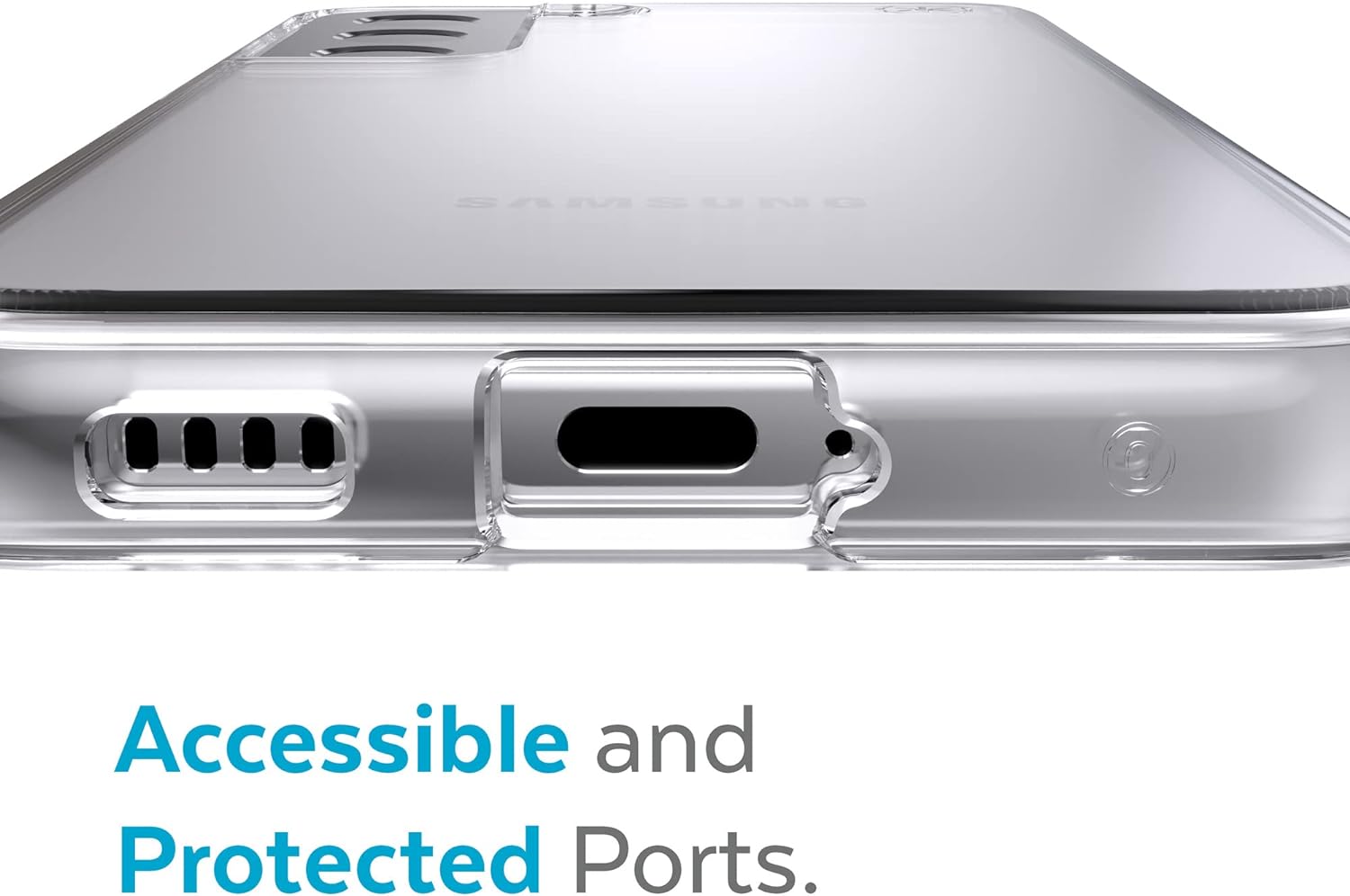 Speck Products Presidio Perfect Clear Samsung Galaxy S22+ Case, Clear/Clear Clear Presidio Perfect Clear Case