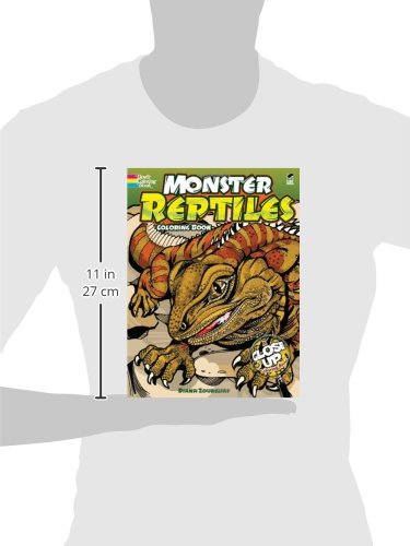 Monster Reptiles Coloring Book
