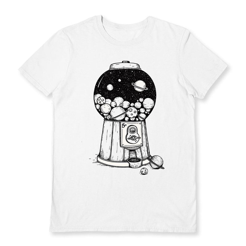 SPACEY GRACEY (SPACE GUMBALLS) WHITE UNISEX T-SHIRT