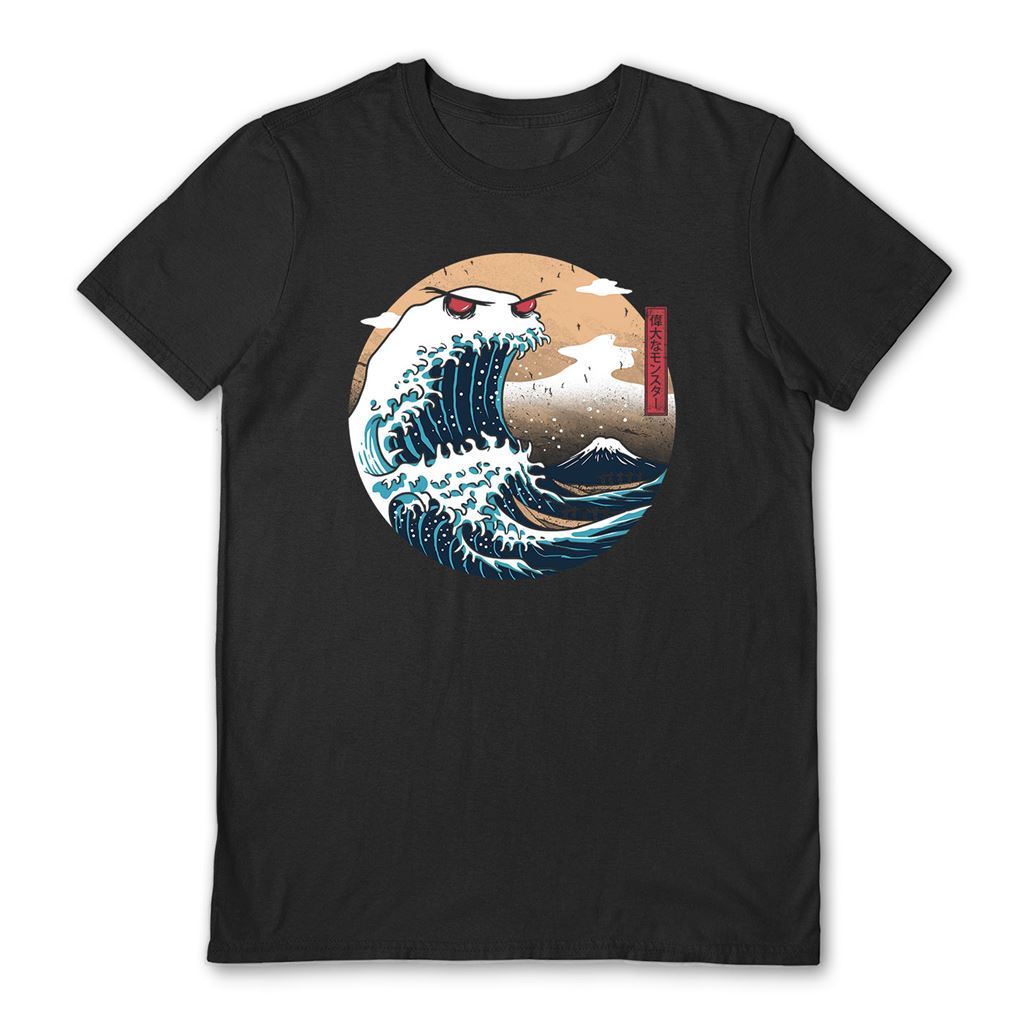VINCENT TRINIDAD (THE GREAT MONSTER OF KANAGAWA) BLACK UNISEX T-SHIRT SMALL