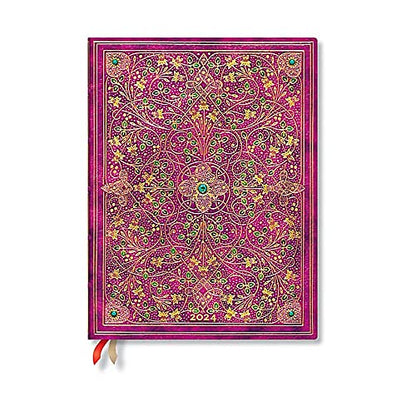 Diamond Jubilee (Sangorski & Sutcliffe) Ultra Vertical 12-month Dayplanner 2024 (Elastic Band Closure)
