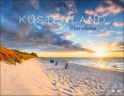 Monats-Wandkalender Kustenland, Meer erleben 2024