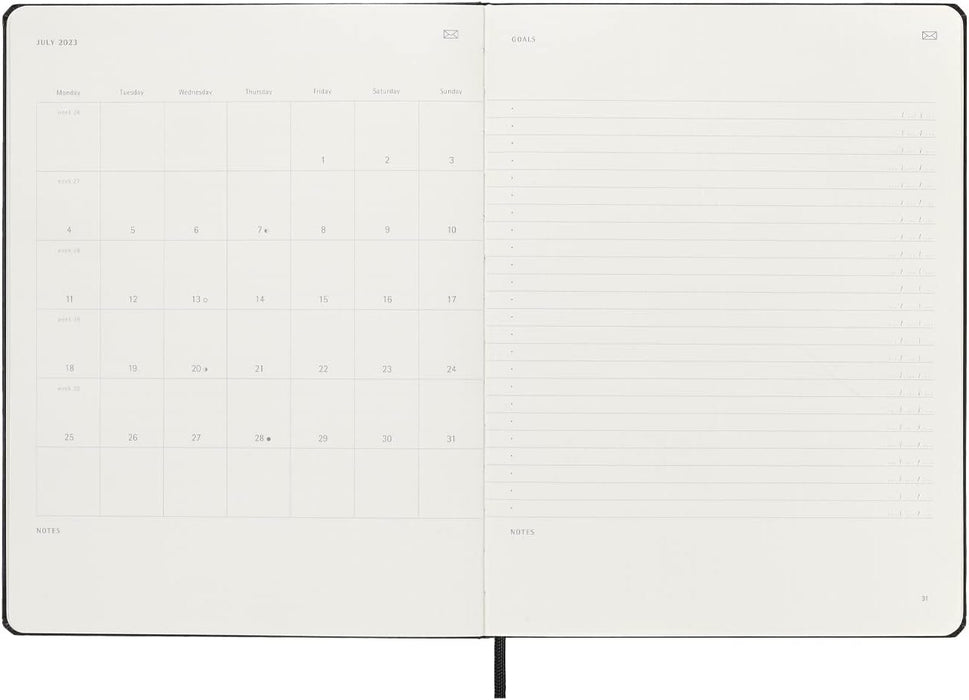 Moleskine Smart Planner Pro 2023 Weekly, 12-Month, Black