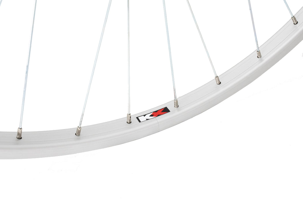 KX Road 27 x 1 1/4" Singlewall Q/R Wheel Rim Brake in Silver (Front)
