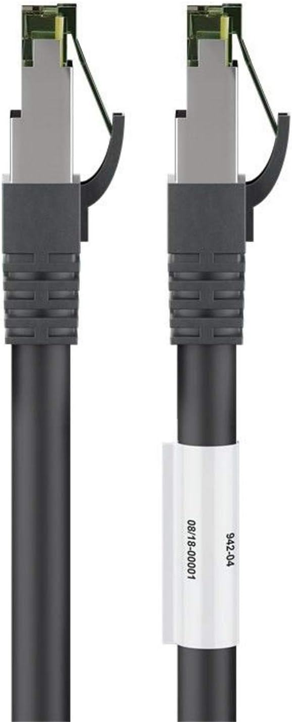 Goobay CAT 8.1 Patch Cord, S/FTP (PiMF), black, 0.5m