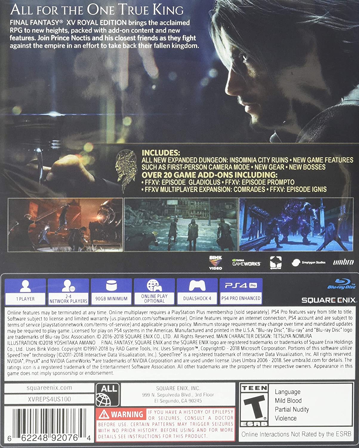 Final Fantasy XV - Royal Edition for PlayStation 4 PlayStation 4 Royal Edition