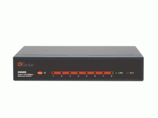 Hamlet HN08S network switch Unmanaged Black