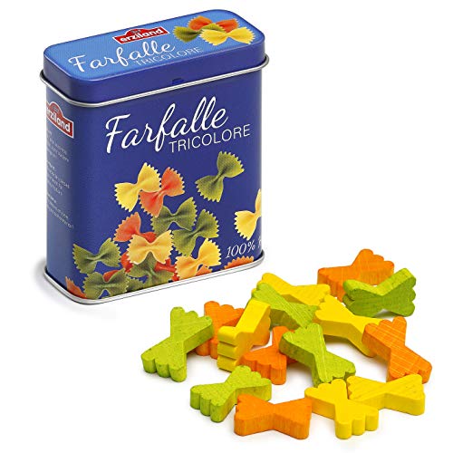 Erzi: Pasta Farfalle Tricolore In Scatoletta Di Metallo