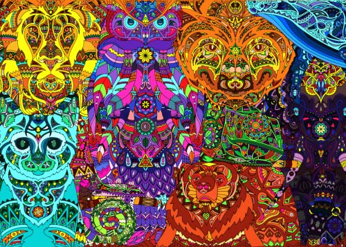 Brain Tree - Tribal Animals 50