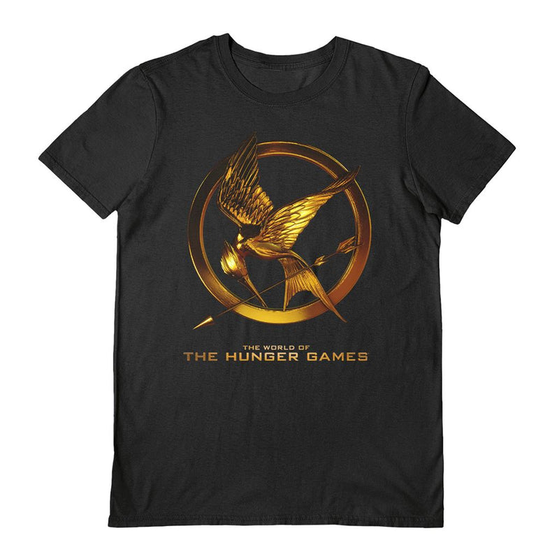 THE HUNGER GAMES (MOCKINJAY) BLACK UNISEX T-SHIRT SMALL