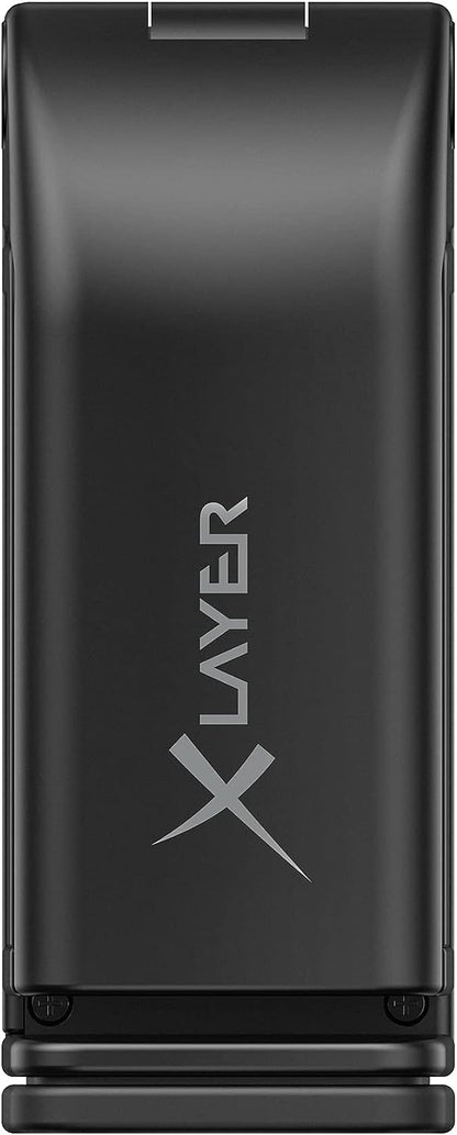 Xlayer Travel Buddy Clip On Travel Mount Holder for iPhone 11/X/12/13/14, Samsung, Huawei, No Grip Hands-Free Working, Rotating Tripod, Tilt and Rotating in All Directions