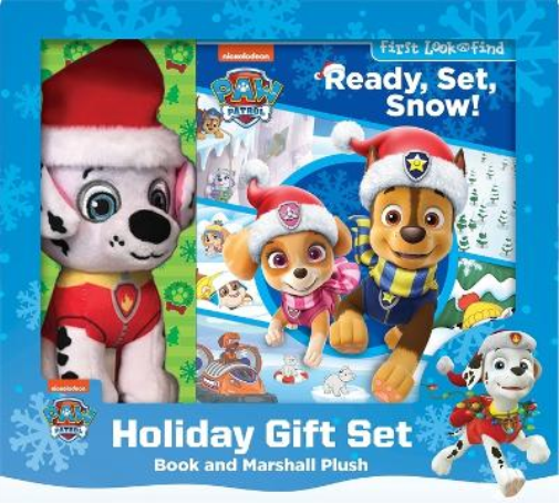 Nickelodeon Paw Patrol: Ready, Set, Snow! Holiday Gift Set Book and Marshall Plush