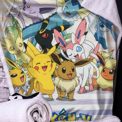 Pokémon Eevee Evolutions Throw Blanket 100*150Cm
