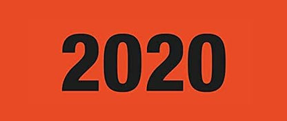 Herma Year Numbers Sticker 2020 (red) 60 x 26 mm 2020