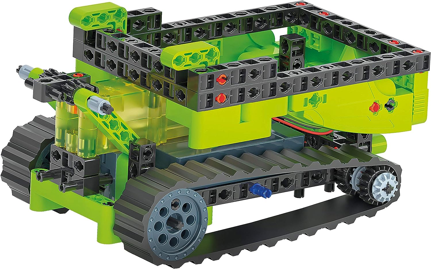Clementoni - Workshop of Mechanics-Crawler Tractor-Construction Set (Italian Version) -Made in Italy, 8 Years+, Multicoloured, 19178