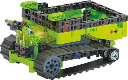 Clementoni - Workshop of Mechanics-Crawler Tractor-Construction Set (Italian Version) -Made in Italy, 8 Years+, Multicoloured, 19178