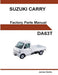 Suzuki Carry Da63t English Factory Parts Manual