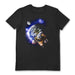 RANDOM GALAXY (OUTER SPACE DONUTS) BLACK UNISEX T-SHIRT