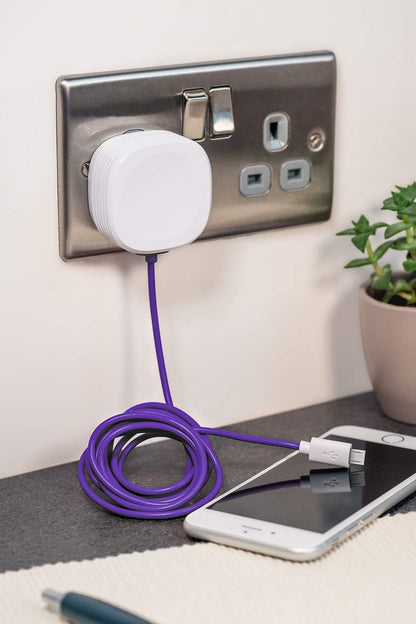 Juice Micro USB Powerful Mains Charger for use with compatible Blackberry, Samsung & HTC Mobiles & Tablets, 2.1 Amp Single