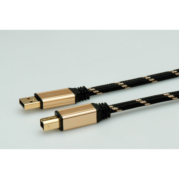 ROLINE GOLD USB 2.0 Cable, A - B, M/M 3.0 m