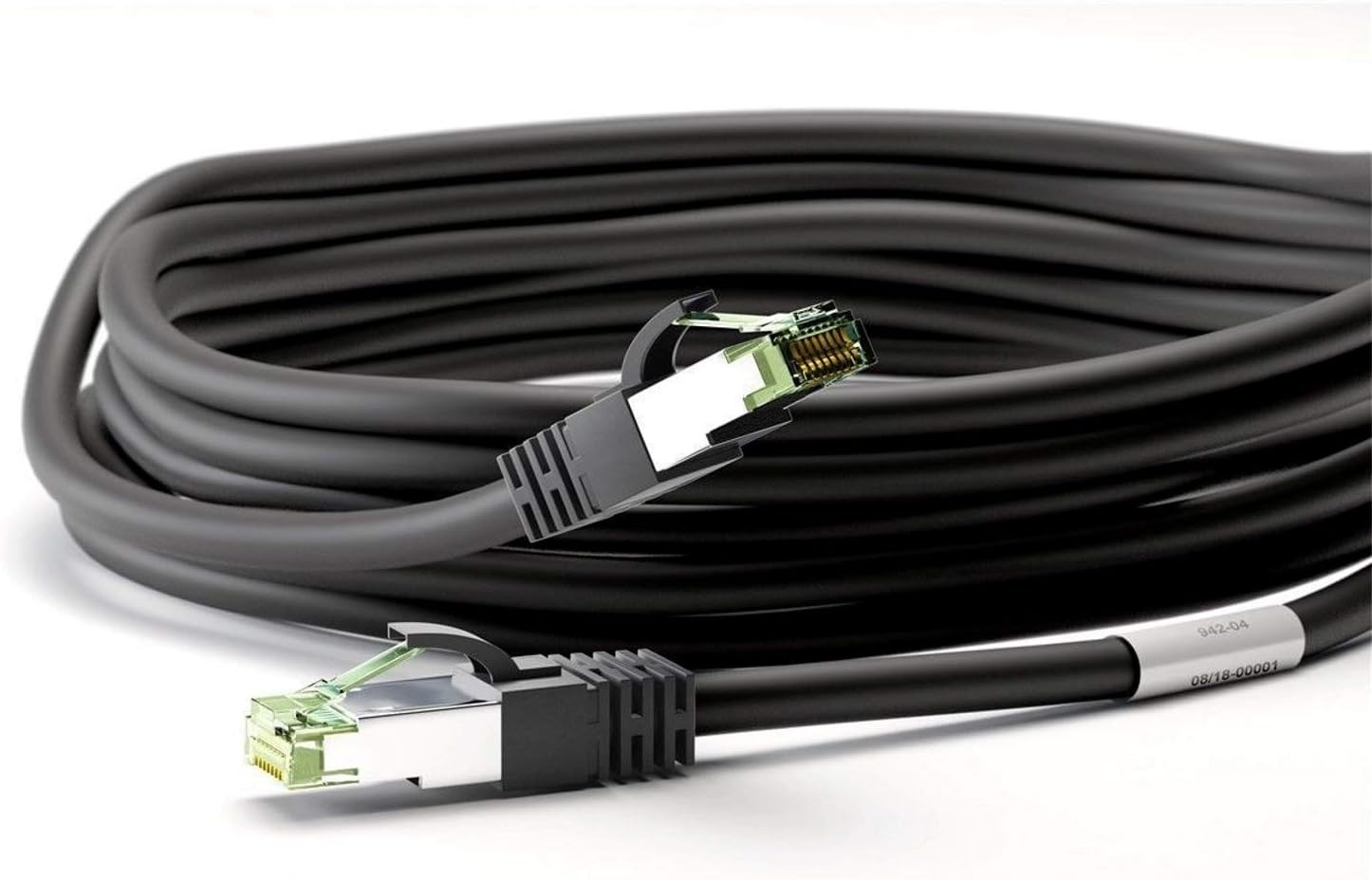 Goobay CAT 8.1 Patch Cord, S/FTP (PiMF), black, 0.5m