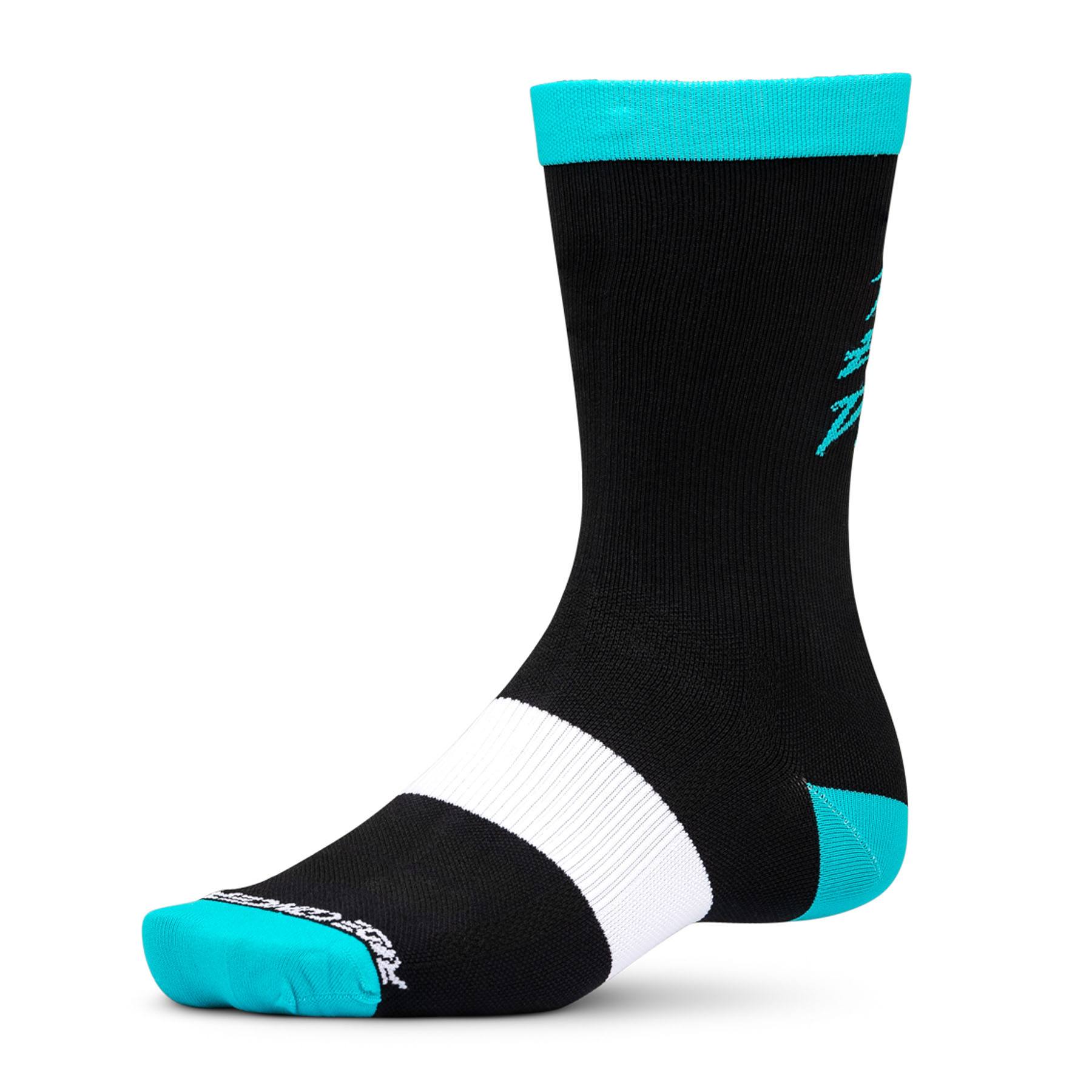 Ride Concepts Ride Every Day Socks Black / Aqua L