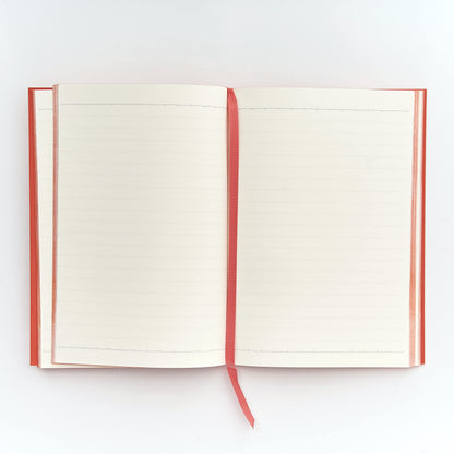 Colourblock A5 Notebook Vivid Coral