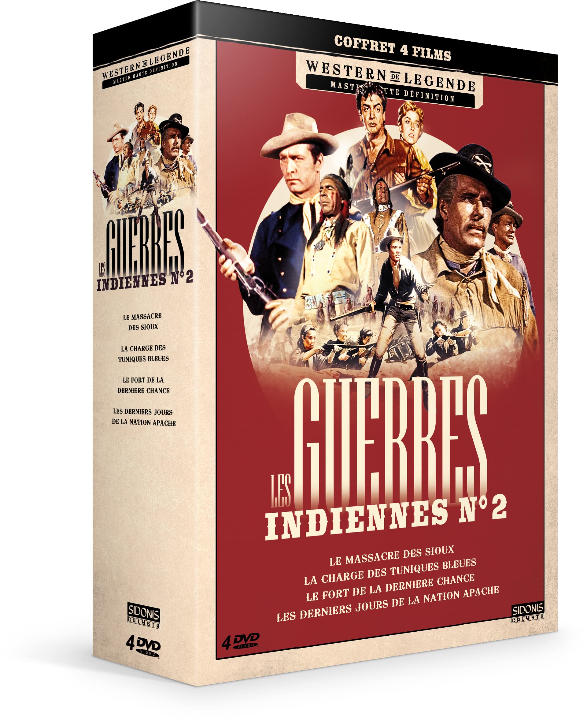 Les guerres indiennes n° 2 - coffret 4 films