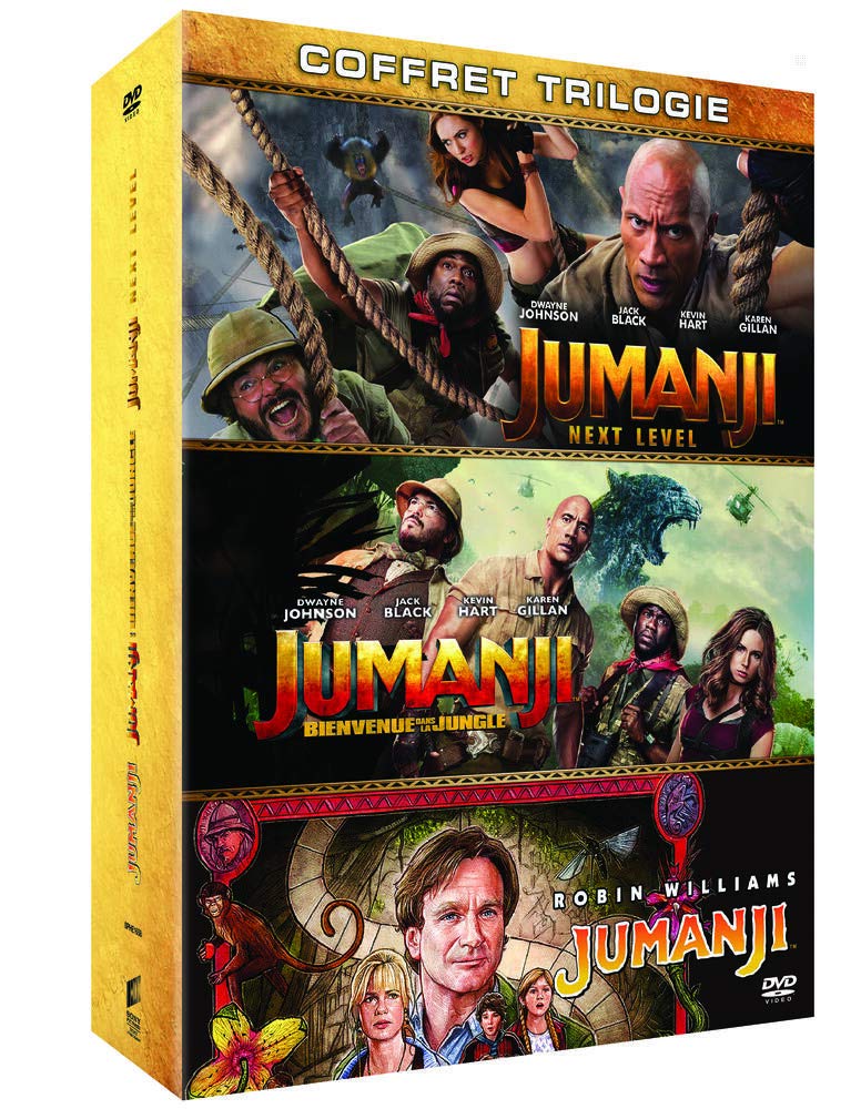 Jumanji - trilogie : jumanji + bienvenue dans la jungle + next level
