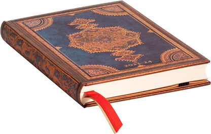 Safavid Indigo (Safavid Binding Art) Mini 18-month Dayplanner 2024