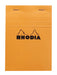 RHODIA 13200C - Stapled Notepad N°13 Orange - A6 - Small Squares - 80 Detachable Sheets - 80G Clairefontaine Paper - Soft, Resistant and Waterproof Coated Card Cover - Basics