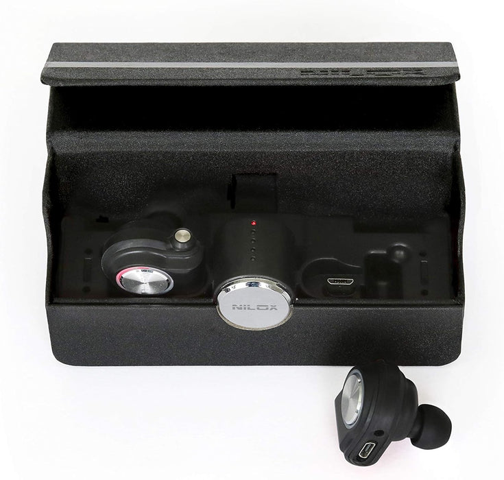 Nilox 10NXAU15ST001 Drops Bluetooth 4.0 Headsets With Built-In Microphone - Black