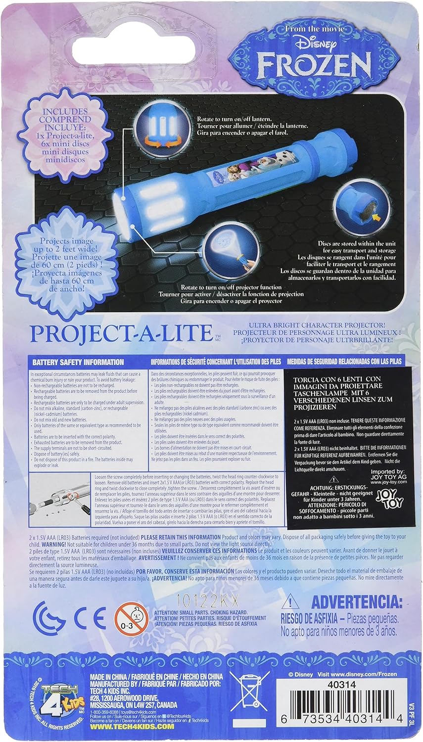 Joy Toy 40314 Disney Frozen 2 Flashlight