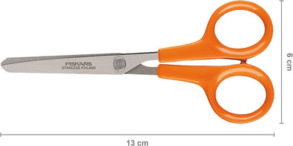 Fiskars Hobby Scissors, Length: 13 cm, For Right- and Left-handed Users, Stainless Steel Blade/Plastic Handles, Orange, Classic, 1005154 Length: 13 cm Right- / and left-handed