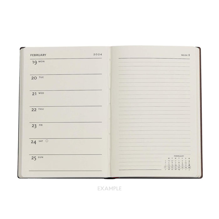 Kara-ori (Japanese Kimono) Mini Verso 12-month Dayplanner 2024