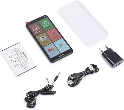 Brondi Amico Smartphone XL 15,2 cm (6") Double SIM Android 11 4G USB Type-C 2 Go 16 Go 2500 mAh Noir