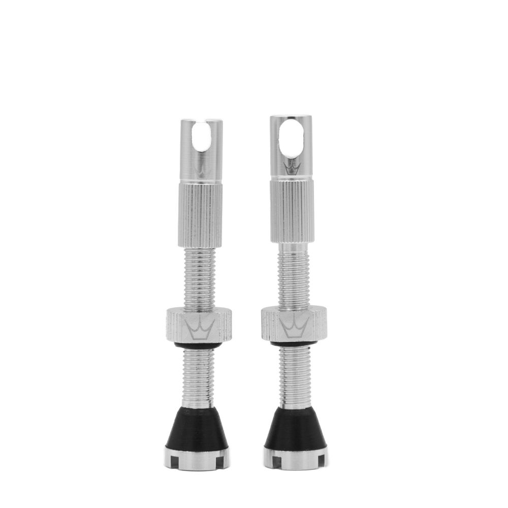 Peaty`s x Chris King Tubeless MK2 Valves 42mm Silver (Box of 12)