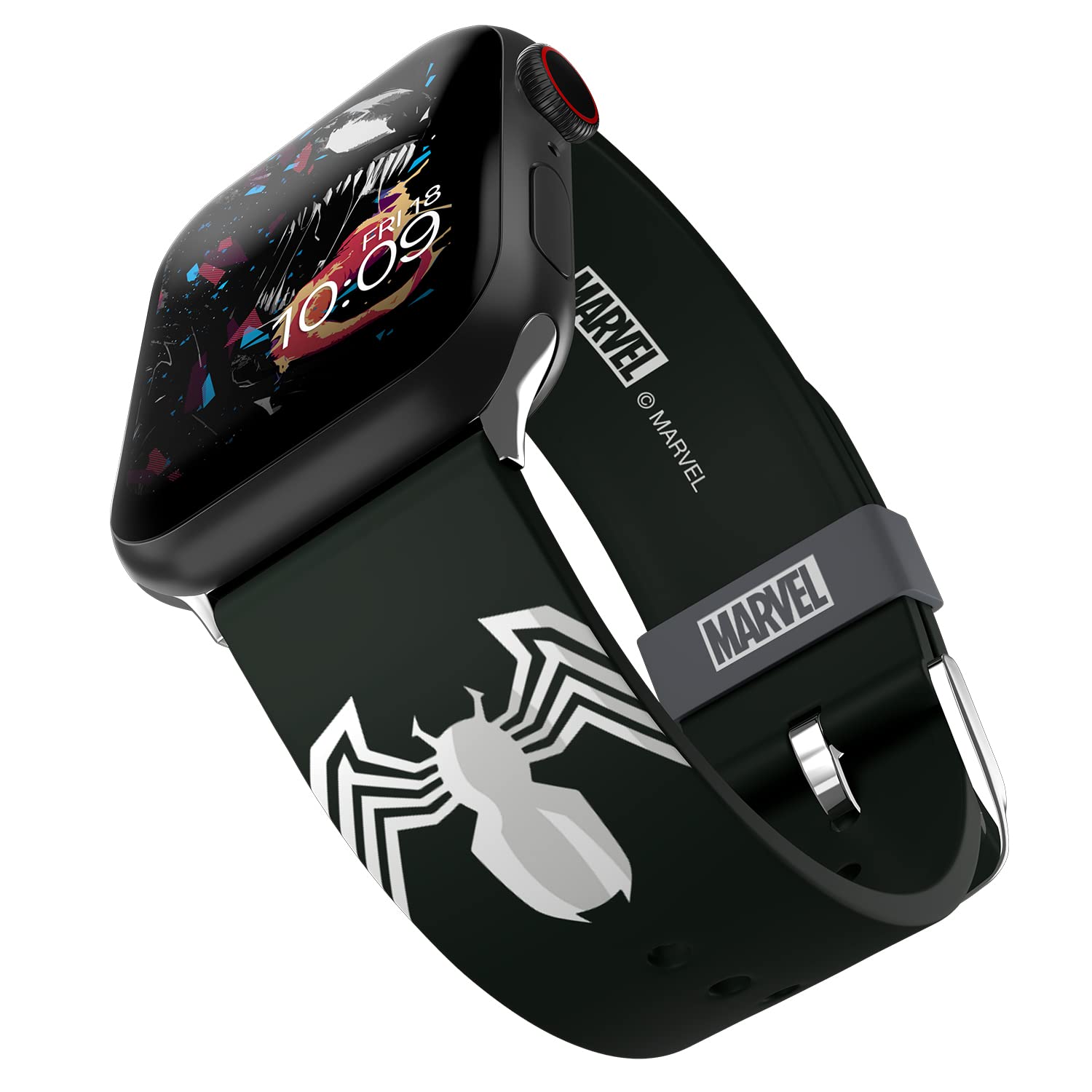 MARVEL – Smartwatch Band - Officially Licensed, Compatible with Every Size & Series of Apple Watch (watch not included) Venom Insignia