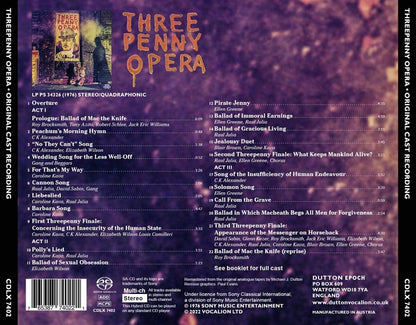 Die Dreigroschenoper (Original Cast Recording)