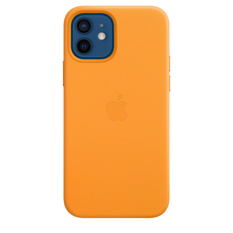 Apple - Back Cover For Mobile Phone - With Magsafe - Leather - California Poppy - For Iphone 12, 12 Pro