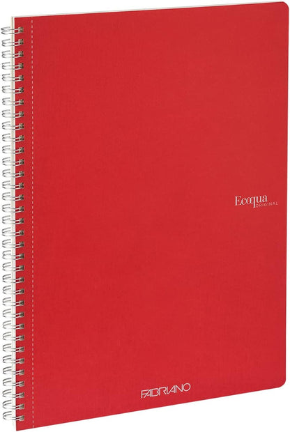 Fabriano Ecoqua Original Spiral-Bound Notebook, Flamingo