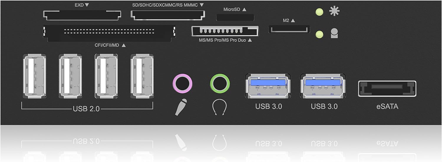 Icy Box IB-863a-b Multi-Card Reader 5.25 Inches Black