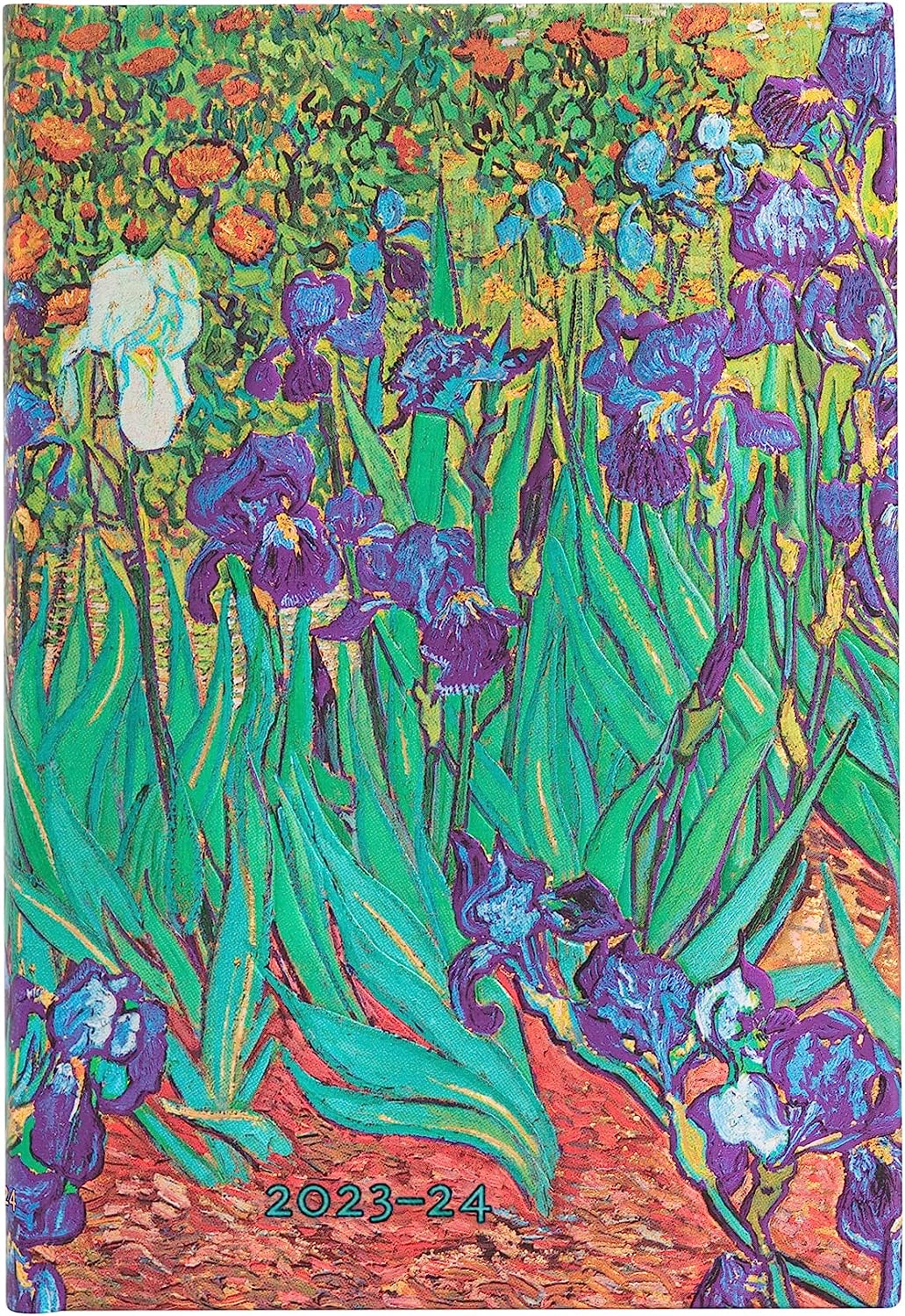 Van Gogh’s Irises (Van Gogh’s Irises) Mini 18-month Dayplanner 2024