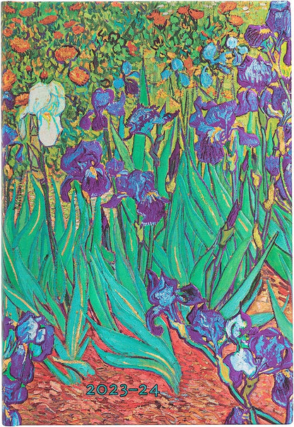 Van Gogh’s Irises (Van Gogh’s Irises) Mini 18-month Dayplanner 2024
