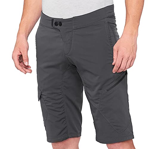100% Ridecamp Shorts 2022 Charcoal 36"