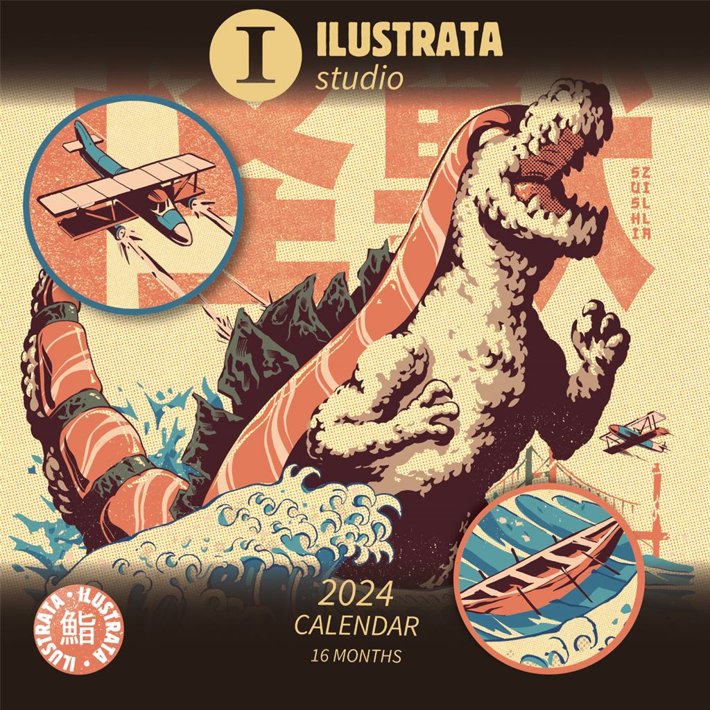 Illustrata Calendar 2024- Month to a View Planner 30cm x 30cm - Official Merchandise