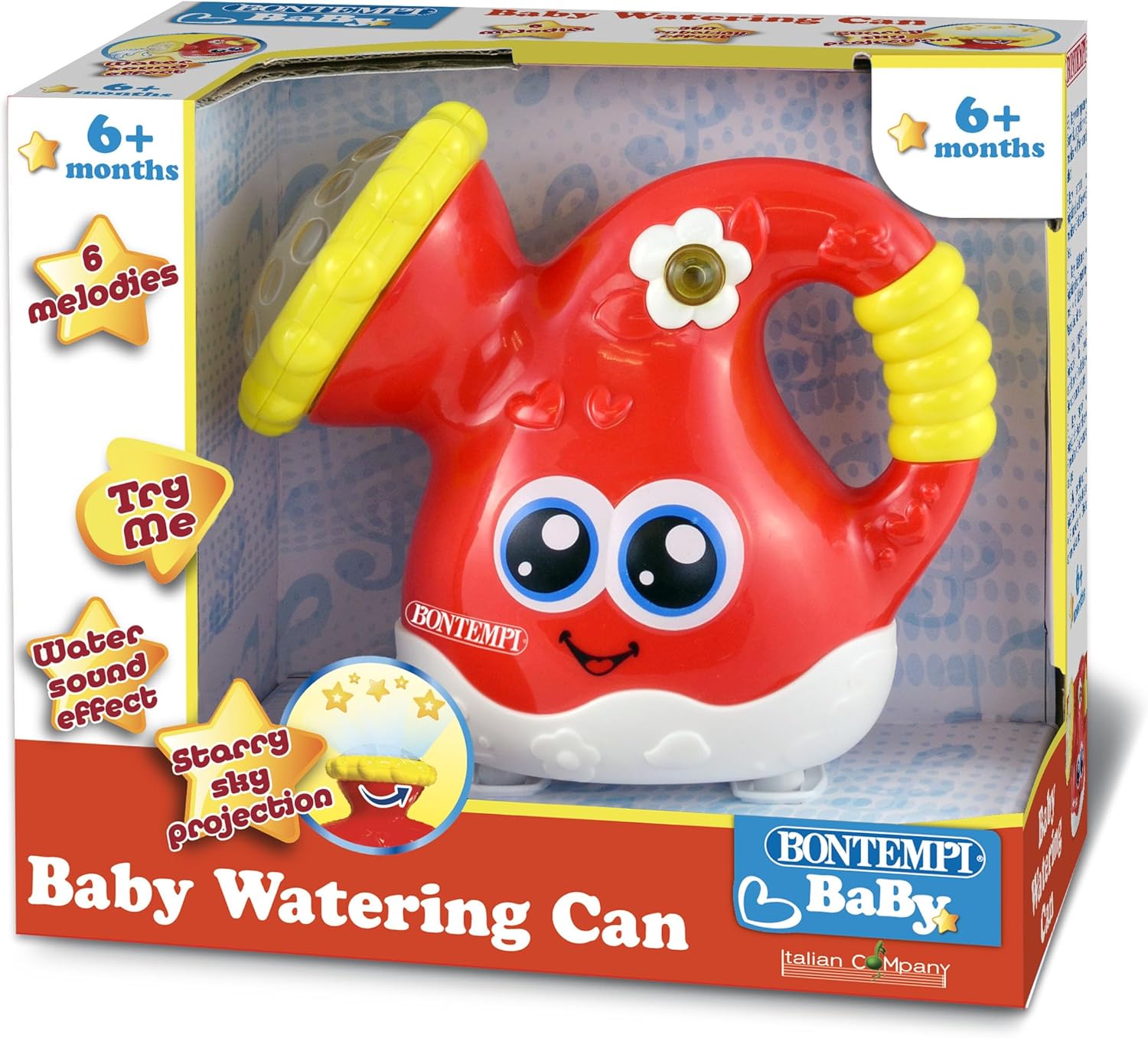 Bontempi 70 0625 - Baby Annaffiatoio. Proiezione Del Cielo Stellato, 6 Melodie. Effetto Sonoro Dell`Acqua.