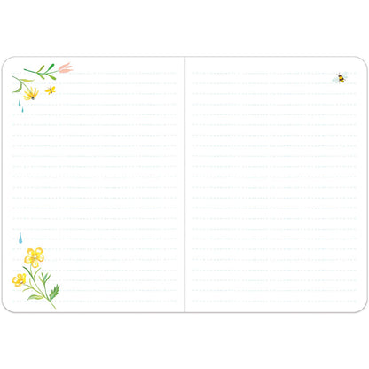 Flowers Always Lined Travel-Sized Journal