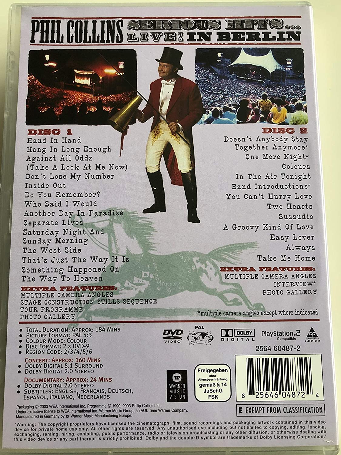 Phil Collins-Serious Hits... Live -2Dvd