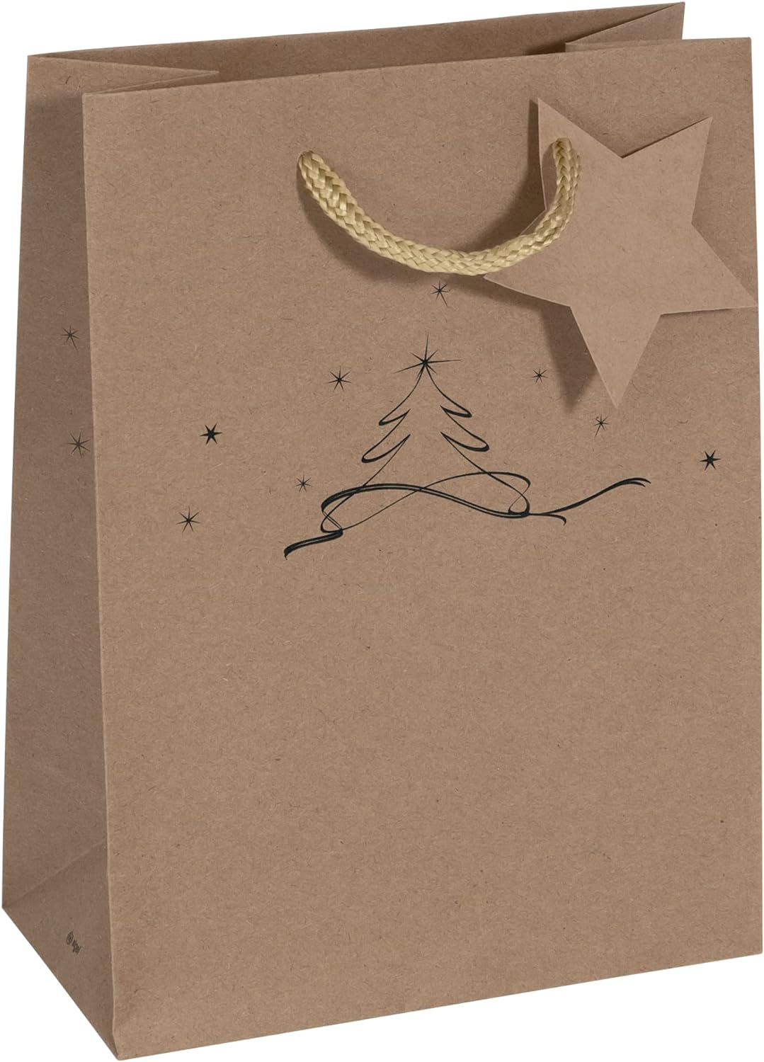 SIGEL GT038 Gift bag small, brown, 17 x 23 cm Small brown/black